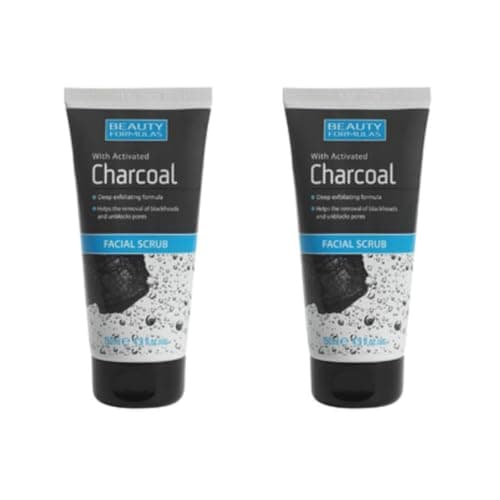 Image of Beauty Formulas Charcoal Facial Scrub, 150 ml, Pack of 2