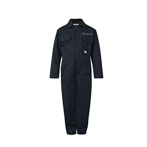 Image of Sew Sew Special Personalised Boys, Kids Boiler Suit Overall/Jumpsuit. (4-5 Years) Navy