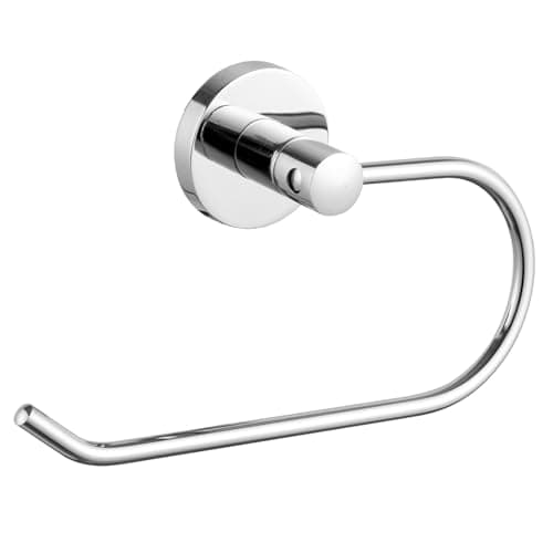 Image of Chrome Toilet Roll Holder Wall-Mounted - Toilet Paper Holder 15-0103
