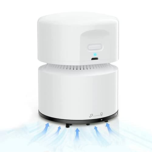 Image of Cuteefun Desktop Vacuum, Mini Vacuum Cleaner, USB Rechargeable, Up to 120 Minutes Runtime, Auto Power Off Function, 360° Rotatable Handheld Vacuum Cleaner Cordless for School, Home, Keyboard