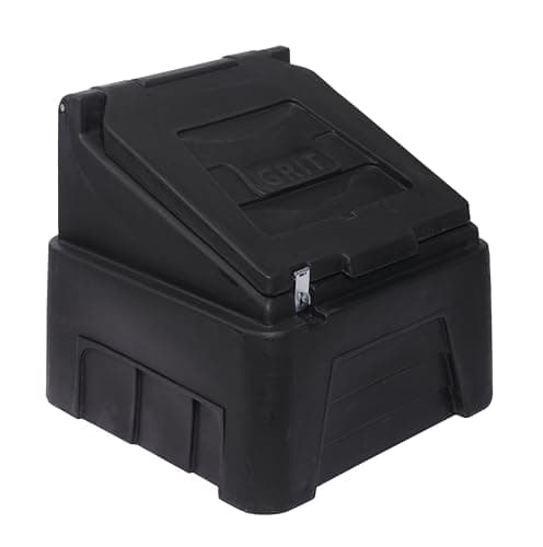 Image of 200L Black Grit Bin Rock Salt Durable Containers Ultra Heavy Duty (200L)