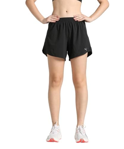 Image of PUMA Womens Velocity 5" Running Shorts Black Size M