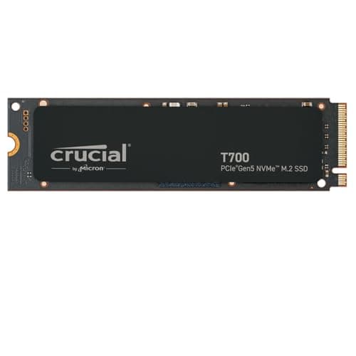 Image of Crucial T700 1TB SSD PCIe Gen5 NVMe M.2 Internal Gaming SSD, Up to 11,700MB/s, Microsoft DirectStorage, PCIe 4.0 Backwards Compatible, Solid State Drive - CT1000T700SSD3
