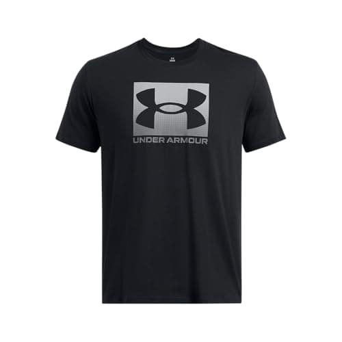 Image of Under Armour UA M Boxed Sports Updated SS - Short Sleeve - Tops - Black/Graphite - Size: LG