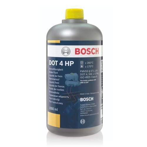 Image of Bosch Brake Fluid DOT 4 HP, 1 L - For All Modern Vehicles Equipped with ABS and ESP Brakes