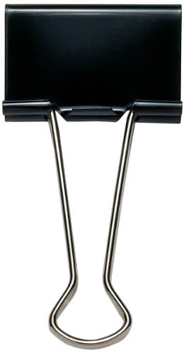 Image of Rapesco 19mm Foldback Clip - Black (Pack of 10, 10 Pieces each)
