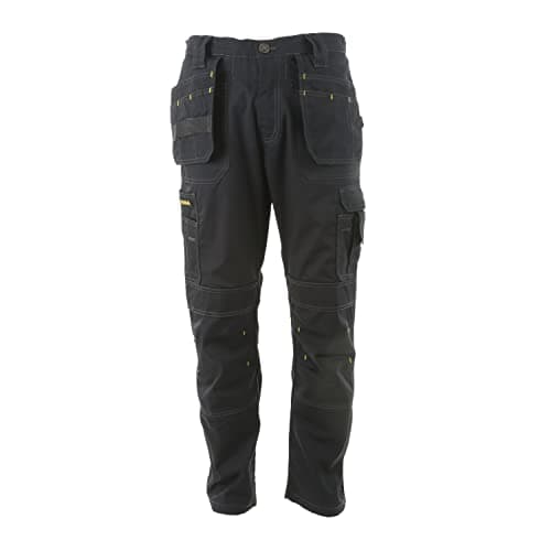 Image of STANLEY Huntsville Men's Polycotton, Holster Pocket, Utility Cargo Work Trouser, Black W32/L31