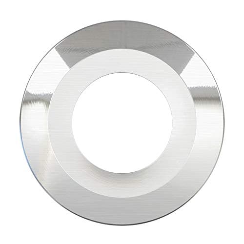 Image of Luceco Fixed Bevelled Bezel FType Downlights, Brushed Steel