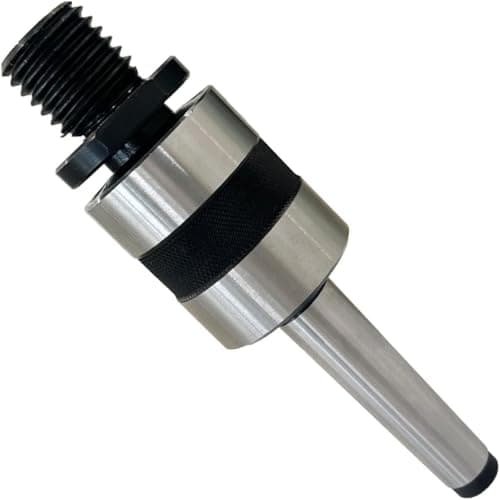 Image of MachEl Woodworking MT2 Revolving Center with Live Tailstock Chuck Adapter – Fits 1" x 8 TPI Thread, Morse Taper Mount for Lathes – Precision Lathe Tool Accessory, High Accuracy