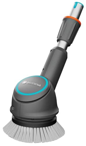 Image of Gardena disc brush attachment for AquaBrush Cleaning attachment/extension for cordless multi-cleaner (14840, 14841, 14842), gentle wet cleaning of sensitive surfaces, accessories (14846-20)