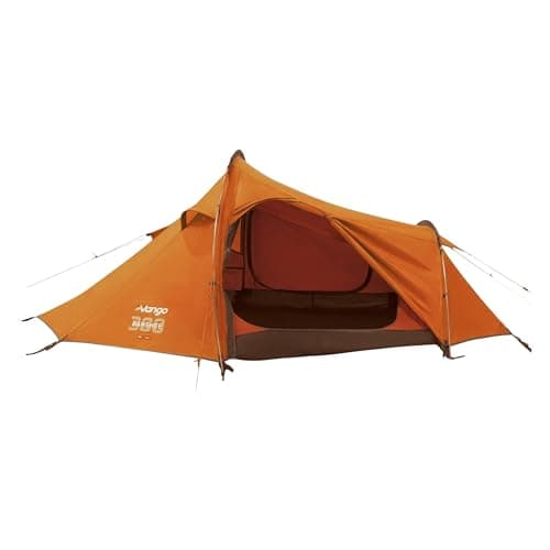 Image of Vango Banshee 300 3 Man Tent, DofE Recommended Kit, Quick & Easy to Pitch, Lightweight & Compact Pack, 3 Person, Ideal for Wild Camping, Backpacking and Hiking, Green, One Size (Orange)