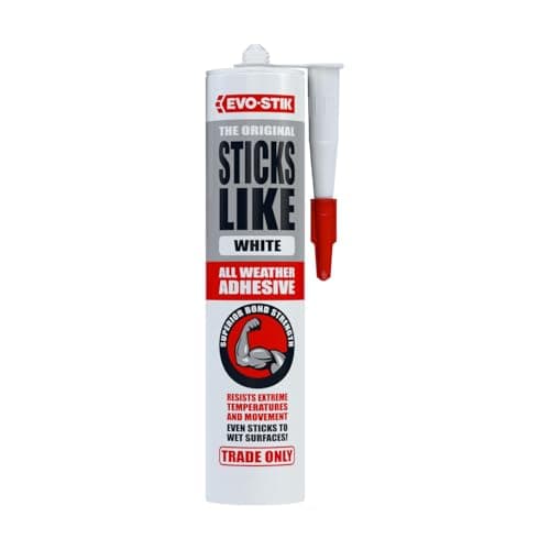 Image of EVO-STIK Sticks Like Adhesive White - 290ml - All Weather - Extreme Temperature & Movement Resistant