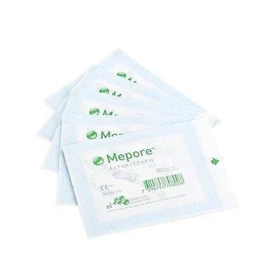Image of Mepore Sterile Absorbent Dressings 7cm x 8cm x10 Wounds Cuts Grazes 670700