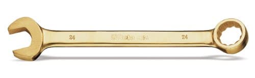 Image of Beta 420846 Sparkproof Combination Spanner, Open Bi-hex Ring Ends, 46mm Size