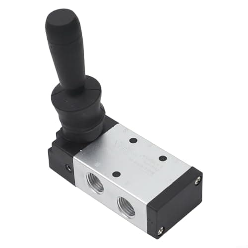 Image of 4H210-08 Manual Hand Lever Operated Pneumatic Valve 5 Port 2 Position 1/4 in PT for Air Flow Direction in Mechanical Systems