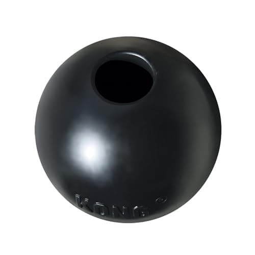 Image of KONG Extreme Ball with Hole - Durable Natural Rubber Dog Fetch Toy for Training & Playtime - For Small Dogs, Black