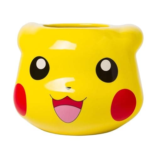 Image of Silver Buffalo Pokemon Pikachu 3D Sculpted Ceramic Mug, 20 Ounces