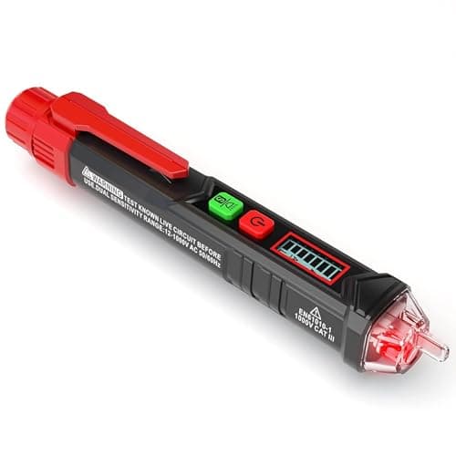 Image of KAIWEETS HT100 Voltage Tester, Dual-Range 12V-1000V/48V 1000V Non-Contact Electrical Tester, Voltage Sensitivity Electric Compact Pen with NCV, LED Flashlight, Buzzer Alarm, Wire Breakpoint Finder