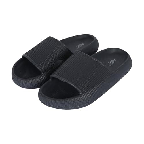 Image of A2Z Mens Womens Boys Girls EVA Sliders Soft Lightweight Pool Slides Non Slip - Slider 1307 Navy 10/11 UK