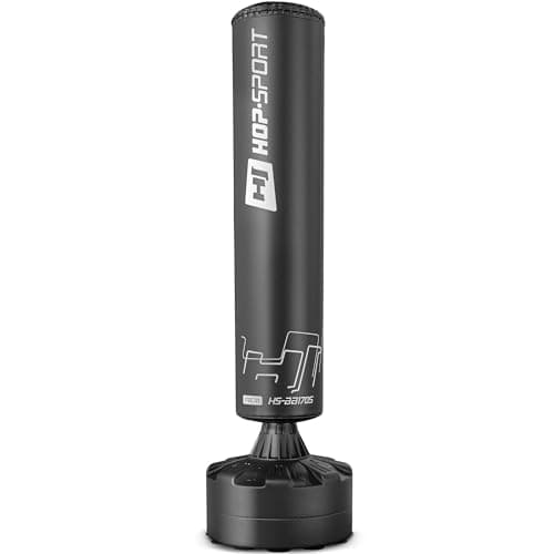 Image of Hop-Sport Standing Punching Bag HS-BB170S 170x26 cm, Stable Base, Durable Materials for Boxing, Kickboxing, MMA Training – Freestanding Heavy Bag for Home Workouts