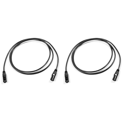 Image of Htuygyjaw 2X CAT6 Ethercon Cable EtherCON-Compatible RJ45 Connector for Studio Setups, Touring, Stage Production, Concerts 2 Meter