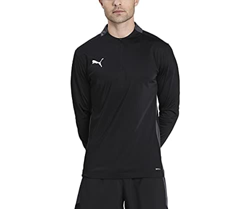 Image of PUMA ftblPLAY Quarter Zip Men's Top Puma Black-Asphalt XL