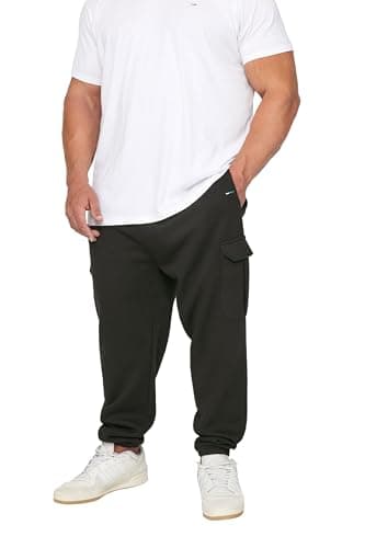Image of BadRhino Big & Tall Cargo Joggers - Men's - Plus Size Curve Black