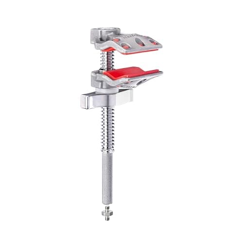 Image of Manfrotto 2'' Micro End Vice Jaw Clamp, 5cm opening capacity, 25kg Max Payload, Knurled Shaft,- 1/4'' Female Thread, 1/4'' to 1/4'' Male Adap. for PhotoStudio Lighting Gear,Camera Rigs,C50MEJ