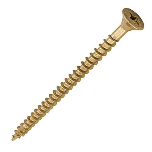Image of TIMCO C2 Strong-Fix Multi-Purpose Premium Countersunk Gold Woodscrews - 5.0 x 80 - Box of 200
