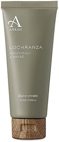 Image of Arran Sense of Scotland Lochranza Moisturising and Nourishing Vegetable Oil Shave Cream for Men (100ml/3.3floz) Woody Patchouli and Vetiver Enhanced with Fresh of Lemon and Grapefruit