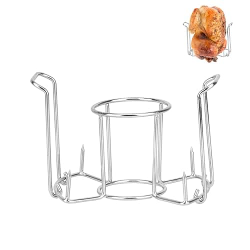 Image of onlyfire FPA-5121 Beer Can Chicken Roaster Rack, Stainless Steel Poultry Holder, Chicken Holder for Grills and Ovens