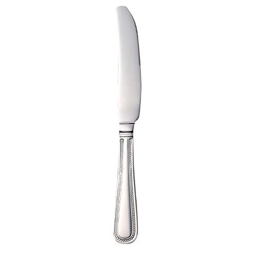 Image of Olympia C125 Bead Solid Handle Table Knife, High Polish Finish, 18/0, Stainless Steel, 225 mm Length (Pack of 12)