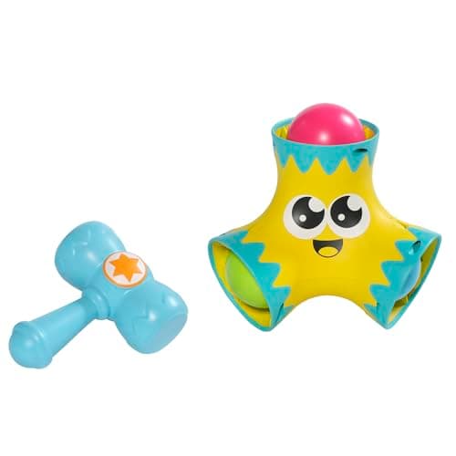 Image of Toomies TOMY Bash and Pop | Colourful Hammer and Ball Popper Toy | Fine Motor Skills Toys | Toddler Toys for 18 Month Old Plus