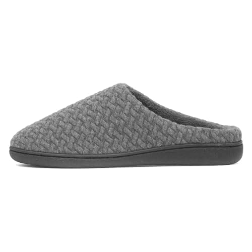 Image of The Slipper Company Mens Grey Mule Slippers - Size 9 UK - Grey