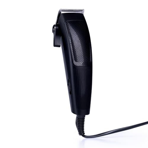 Image of Status Rennes Professional Hair Clipper for Men, Stainless Steel Blades, Barber Clippers for Hair Cutting Kit, 9 Combs from 3mm to25mm, Easy to Use, Grooming Kit, Corded, Black, RENNES1PKB6