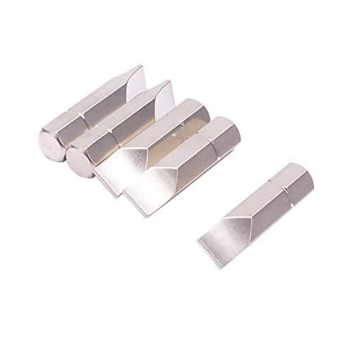 Image of Utoolmart 8mm Dia Slotted Head Hex Shank Screwdriver Bit Set 32mm Total Length S2 Steel Flat Magnetic Tip Professional Impact Driver Bit Set for Production Workshop Electric Drills 5pcs