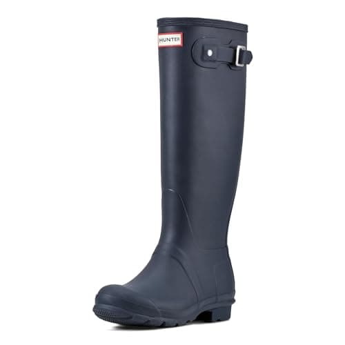 Image of Hunter Original Tall, Women's Rain Boots,Blue (Navy),9 UK