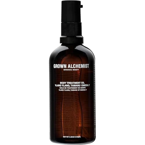 Image of Grown Alchemist Restorative Body Oil - Ylang Ylang & Tamanu - Organic Formula with Antioxidants, Hydrating, Nourishing, Skin Toning and Firming Stretch Mark Oil - Scented Body Oils for Skin - 100 ml