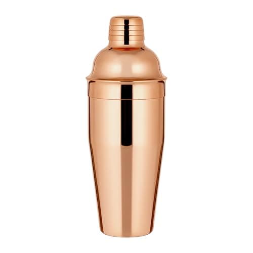 Image of Premium Copper Cocktail Shaker 24 oz / 750 ml – Stainless Steel with Built-in Strainer & Leak-Proof Lid – Professional Bar Mixer for Home, Parties & Bartenders – Stylish Copper Finish