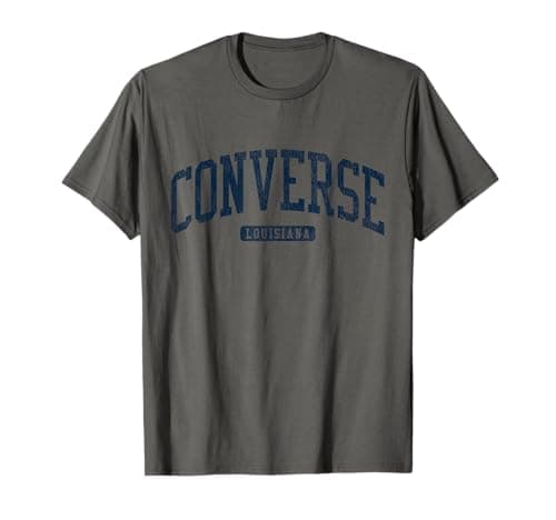 Image of Converse Louisiana LA College University Style Blue T-Shirt