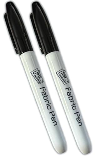 Image of PaulStore 2 PACK FABRIC PENS PERMANENT MARKER LAUNDRY PEN SCHOOL UNIFORM LABELS NAME TAGS