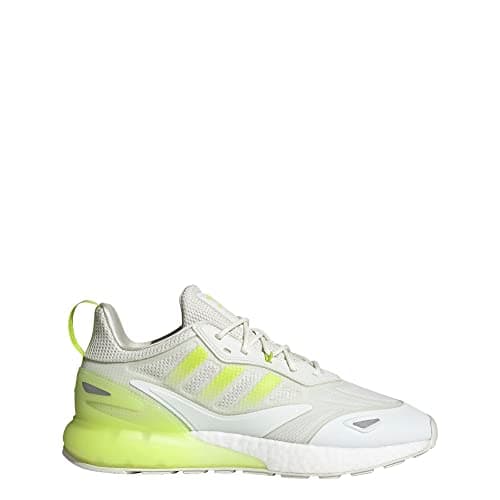 Image of adidas Mens Zx 2K Boost 2 Lace Up Sneakers Shoes Casual - White, White Tint/Semi Solar Slime/Semi Sol, 13.5