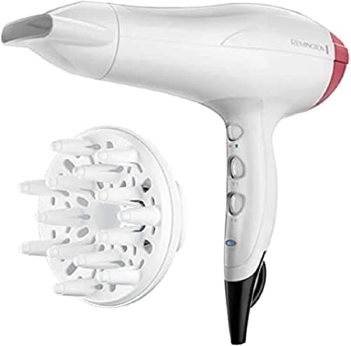 Image of Remington D5226 hair dryer White 2400 W D5226, 90 m³/h, White, Monotone, Hanging loop, 2400 W, Box