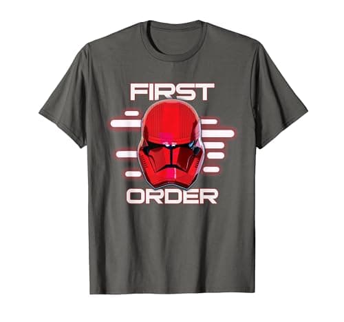 Image of Star Wars Rise of Skywalker First Order Sith Trooper T-Shirt, Men, Asphalt Grey, X-Large