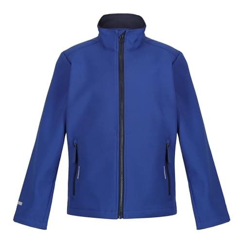 Image of Regatta Professional Boys Kids' Ablaze 2-layer Softshell Jacket, New Royal Navy, 7-8 Years EU