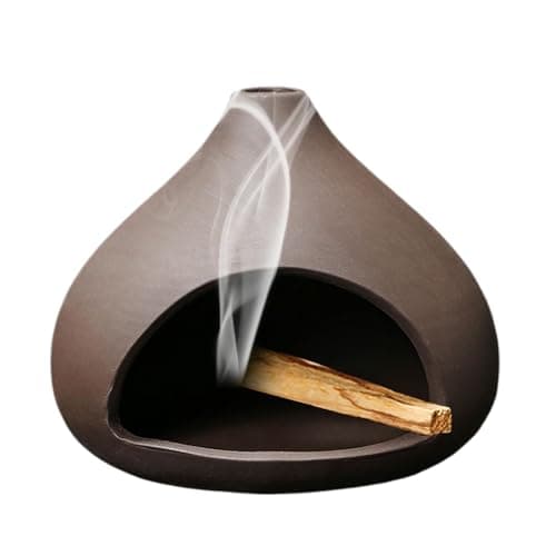 Image of Ceramic Palos Santo Holder, Ceramic Incense Burner Holder For Wood Sticks, Sage,Cone Incense, Energy Purifying Smudge Bowl, Handmade Smudge Bowl Perfect For Meditation