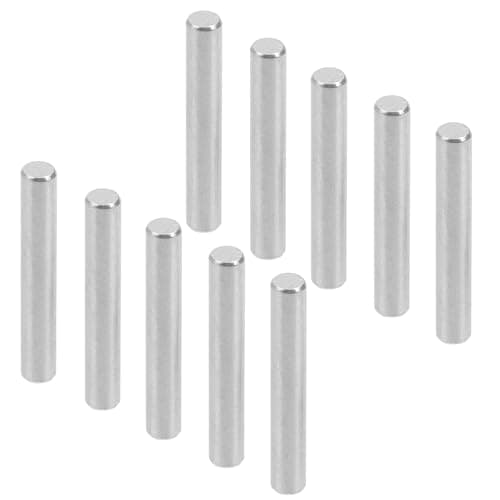 Image of LEPEVNEY 4mm x 25mm 304 Stainless Steel Dowel Pins Shelf Pegs Support Shelves Silver Tone 50Pcs