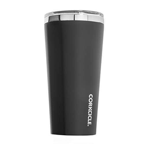 Image of Corkcicle Canteen - Triple Insulated Stainless Steel Water Bottle with Straw - Keeps Cold for 25+ Hours and Hot for 12 Hours - Leakproof, Reusable, BPA-Free, Dishwasher Safe - Matte Black, 475ml/16oz