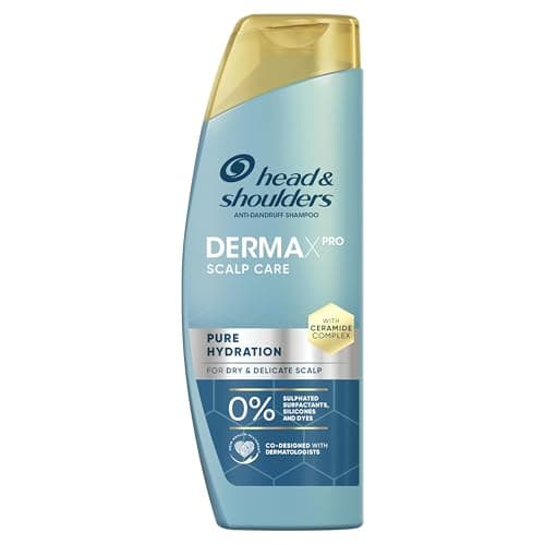 Image of Head & Shoulders DermaXPro Pure Hydration Anti Dandruff Shampoo 300ml for Dry and Delicate Scalp & Hair, Free from Sulphated Surfactants, Silicones and Dyes, with Ceramide Complex