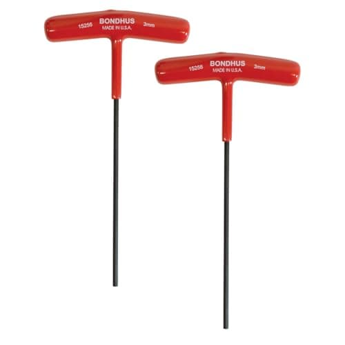 Image of BONDHUS, 3MM T-Handle HEX Driver 6", 3MM, 15256